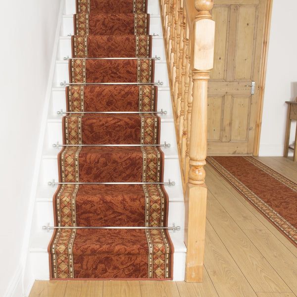 Cheops Terracotta Stair Runner