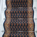 Elski Bleu 250108 Tapis d’escalier - Sélectionnez la longueur: 30cm / Sélectionner la largeur : 66 cm
