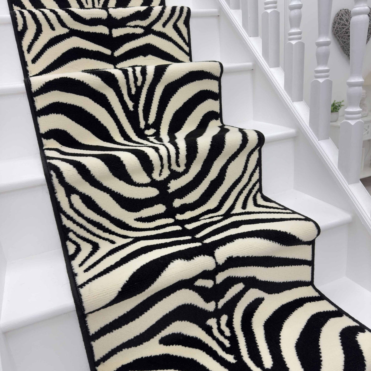 Zebra Print Stair Runner