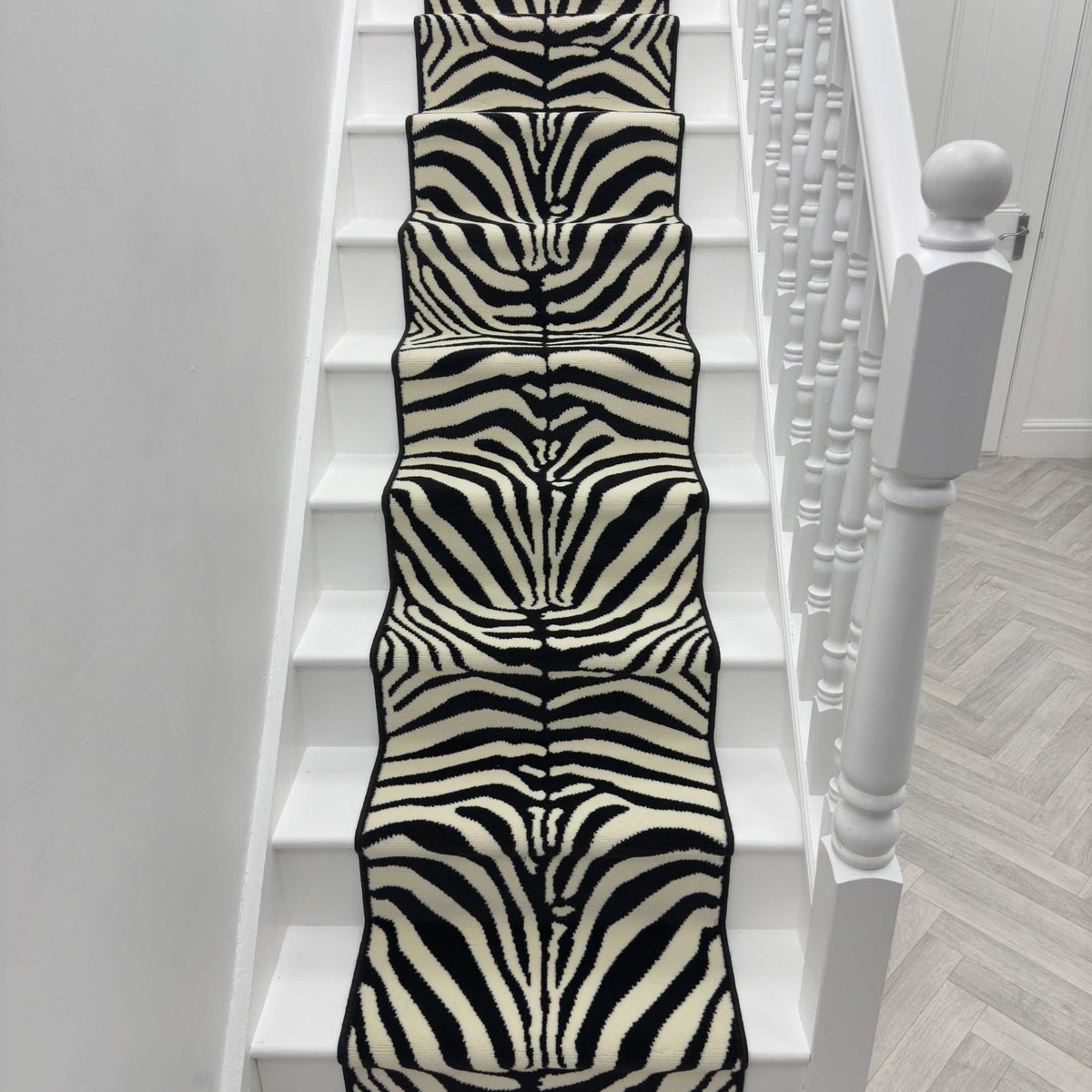 Zebra Print Stair Runner