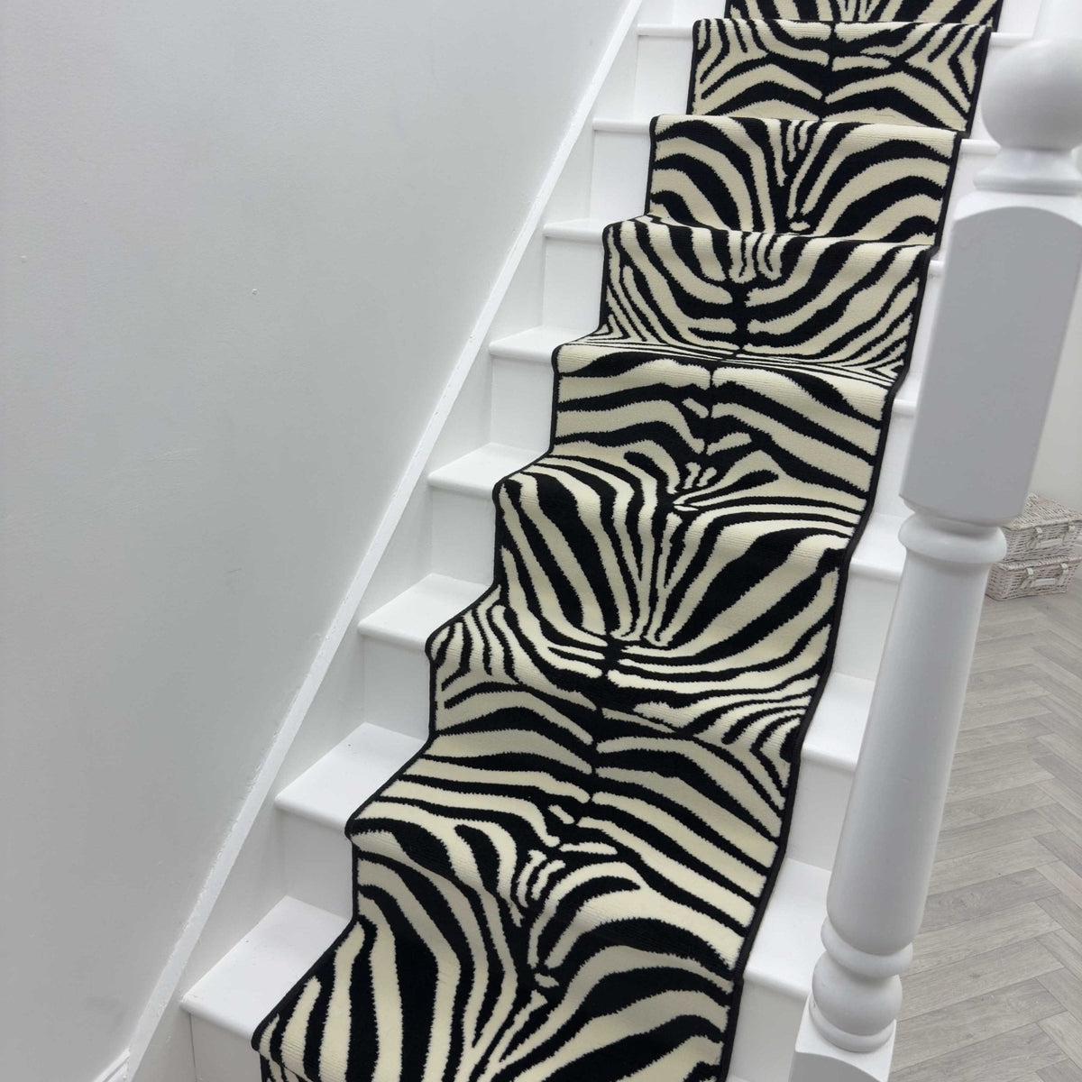 Zebra Print Stair Runner