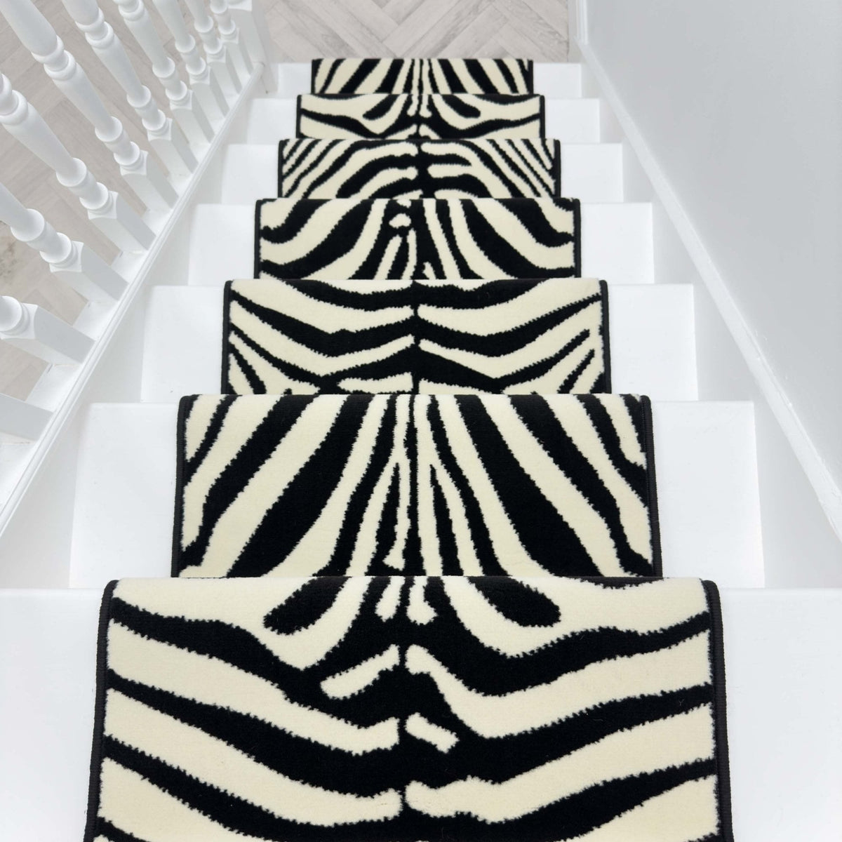 Zebra Print Stair Runner