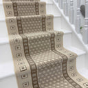 Caesar Beige Stair Runner - 30cm / 60cm