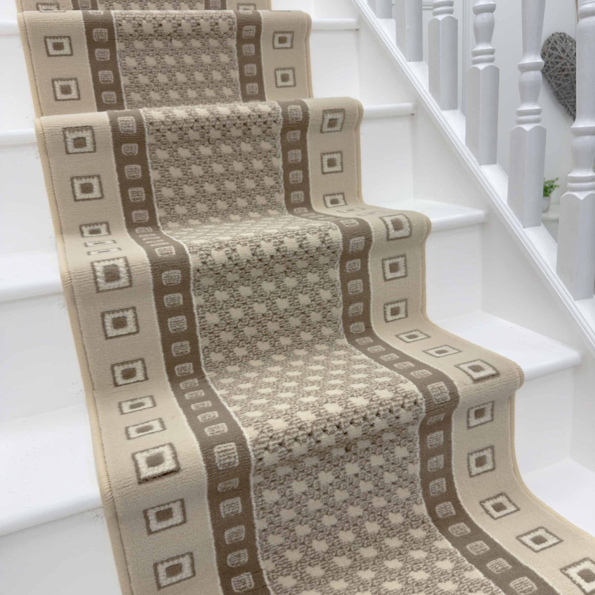 Caesar Beige Stair Runner
