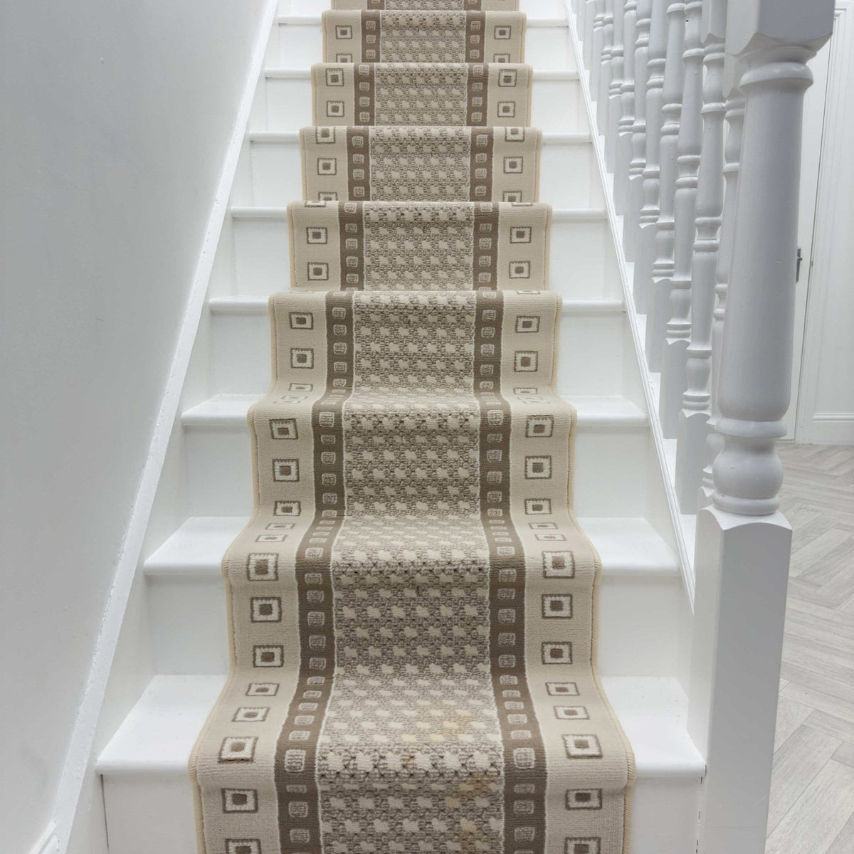 Caesar Beige Stair Runner