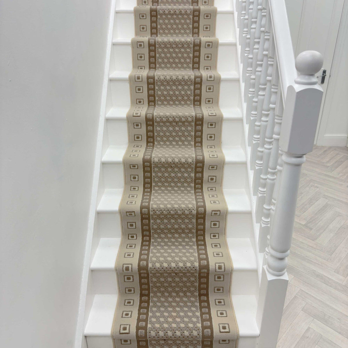 Caesar Beige Stair Runner