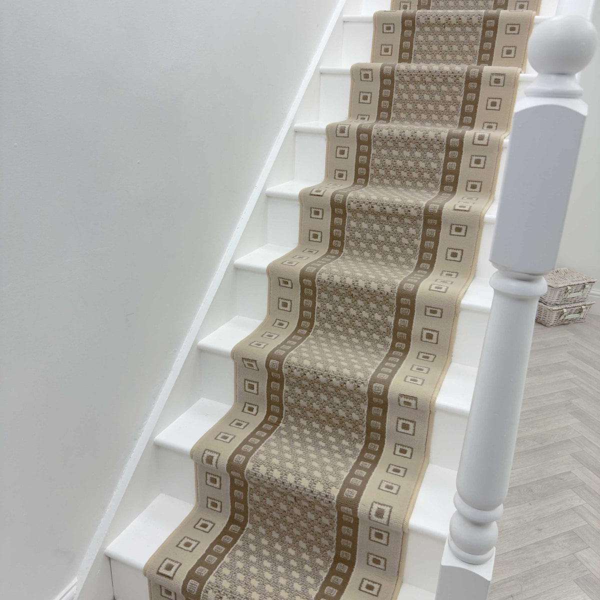 Caesar Beige Stair Runner
