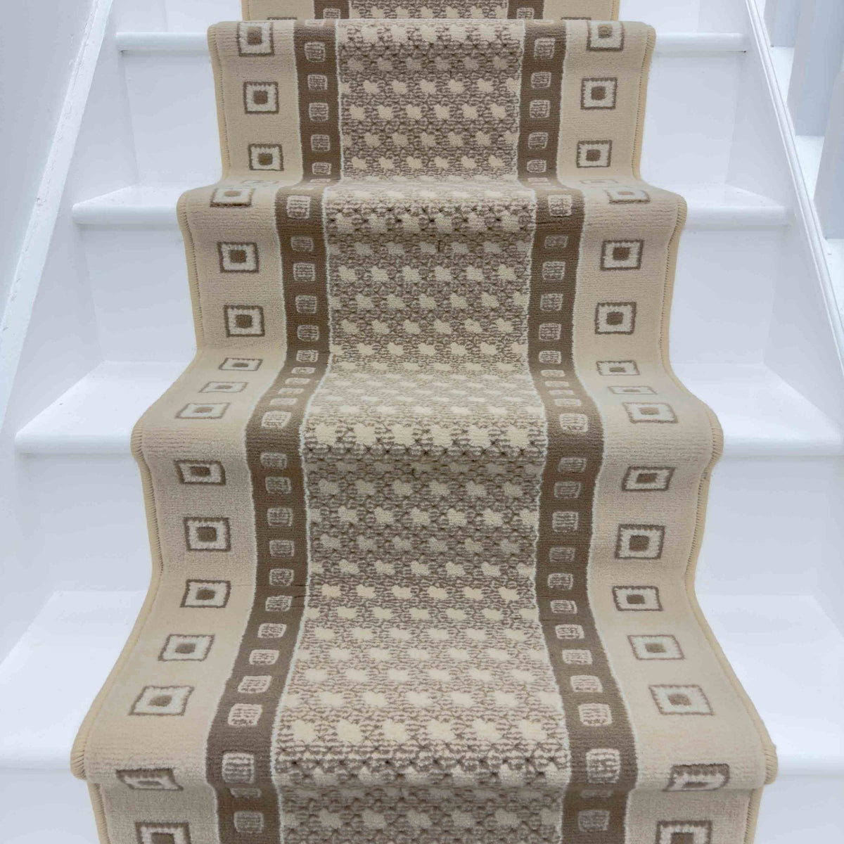 Caesar Beige Stair Runner