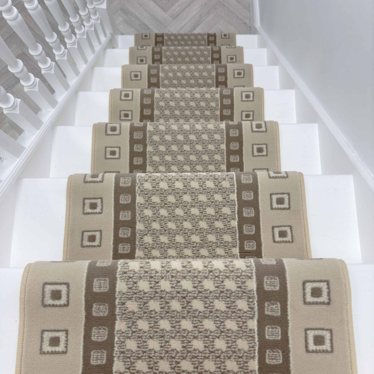 Caesar Beige Stair Runner