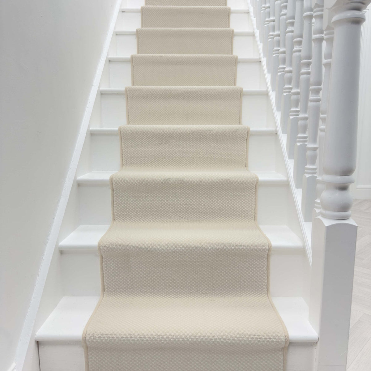 Hazy Beige Stair Runner