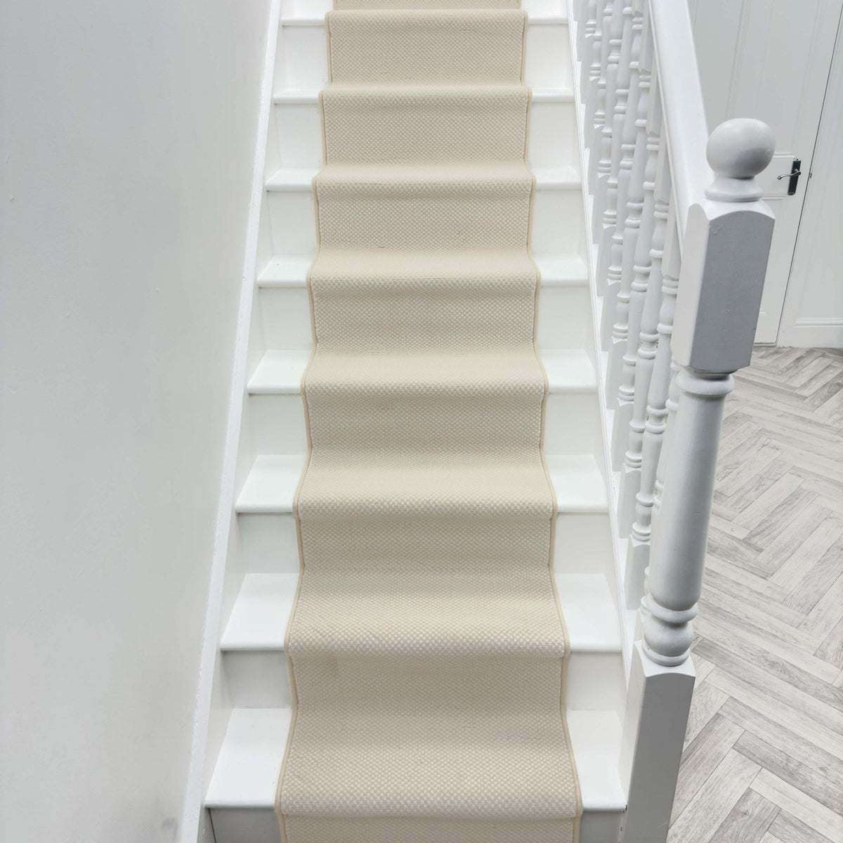 Hazy Beige Stair Runner