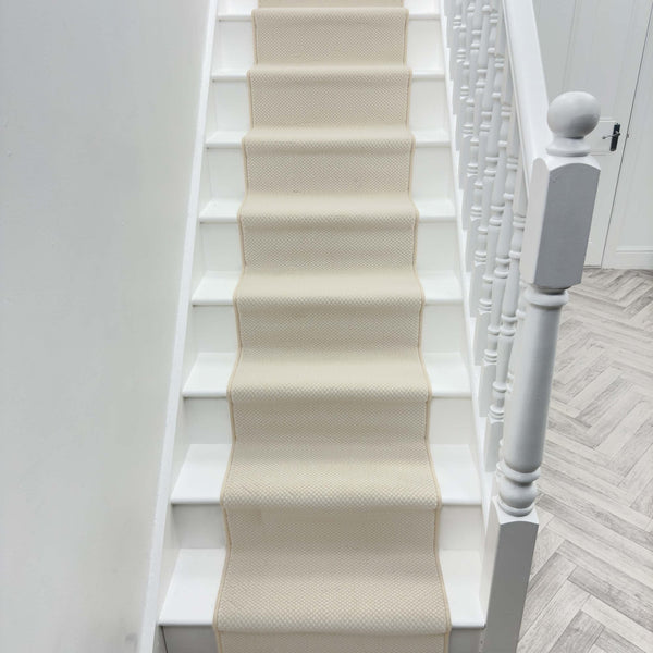 Hazy Beige Stair Runner