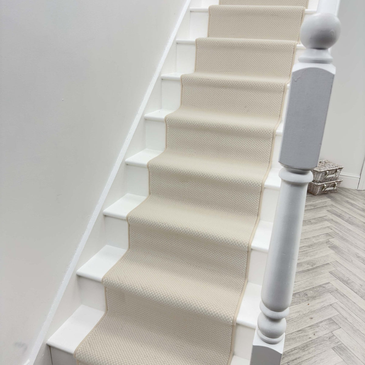 Hazy Beige Stair Runner