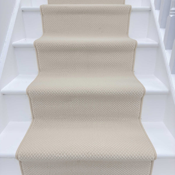 Hazy Beige Stair Runner