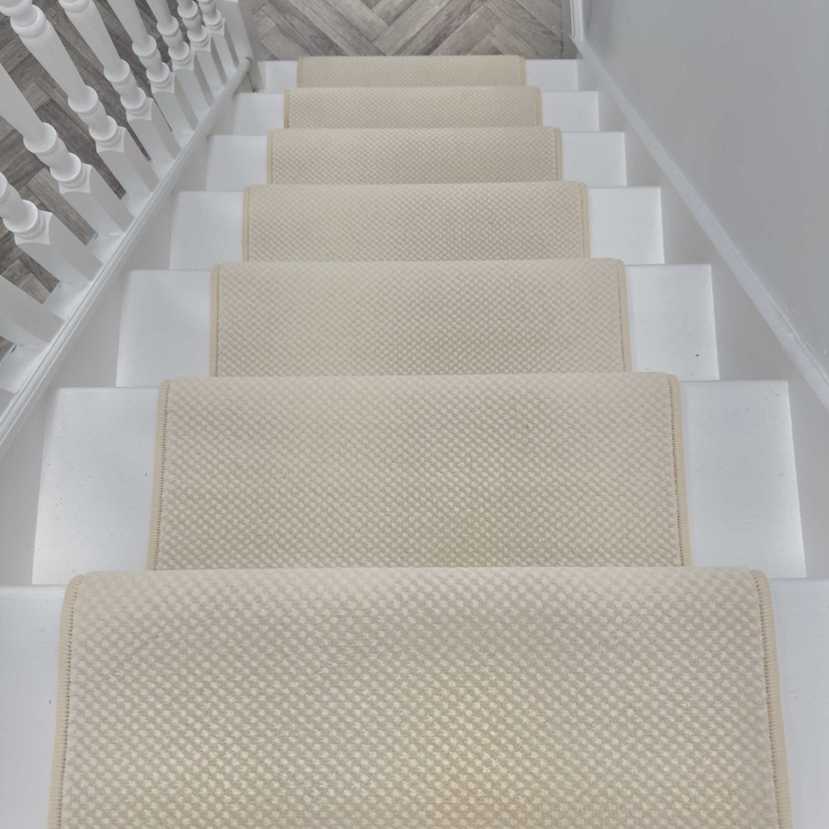 Hazy Beige Stair Runner