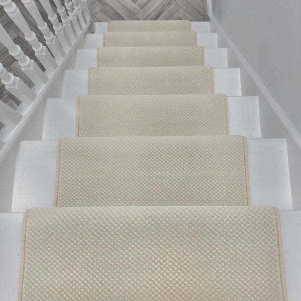Hazy Beige Stair Runner