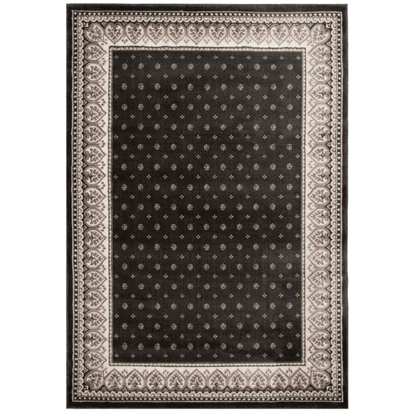Heirloom Fleur De Lis Abbey Navajo White Area Rug