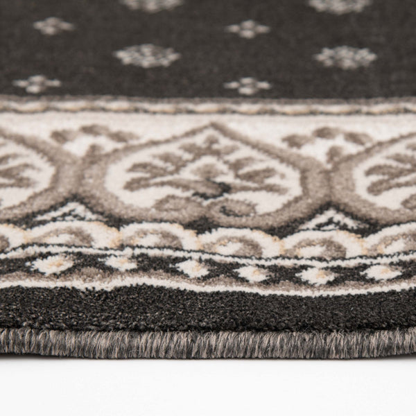Heirloom Fleur De Lis Abbey Navajo White Area Rug