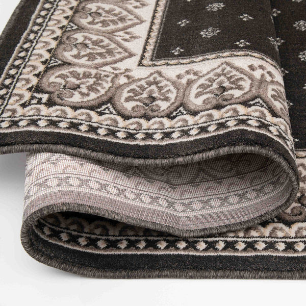 Heirloom Fleur De Lis Abbey Navajo White Area Rug
