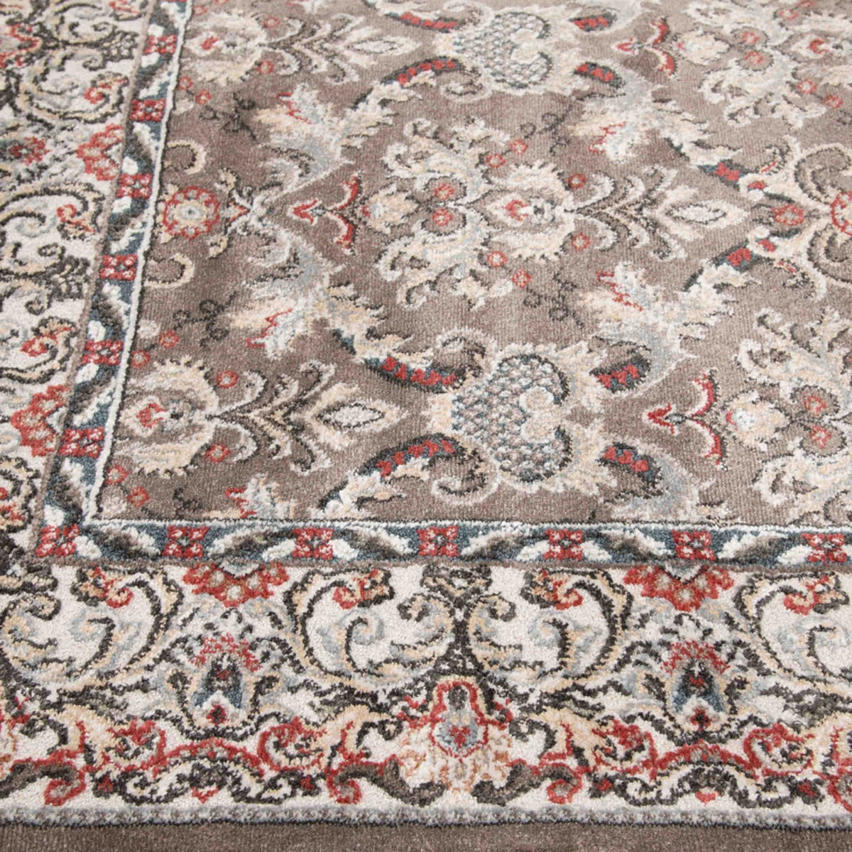 Heirloom Tan Navajo White Area Rug
