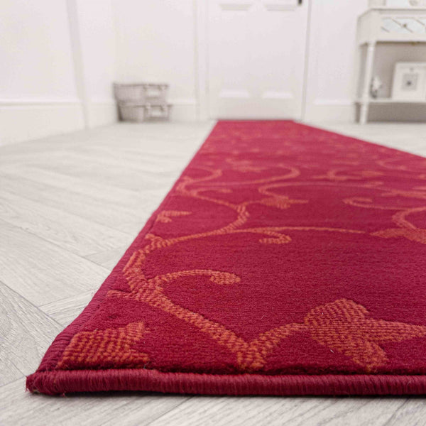 Vines Red Hall Runner