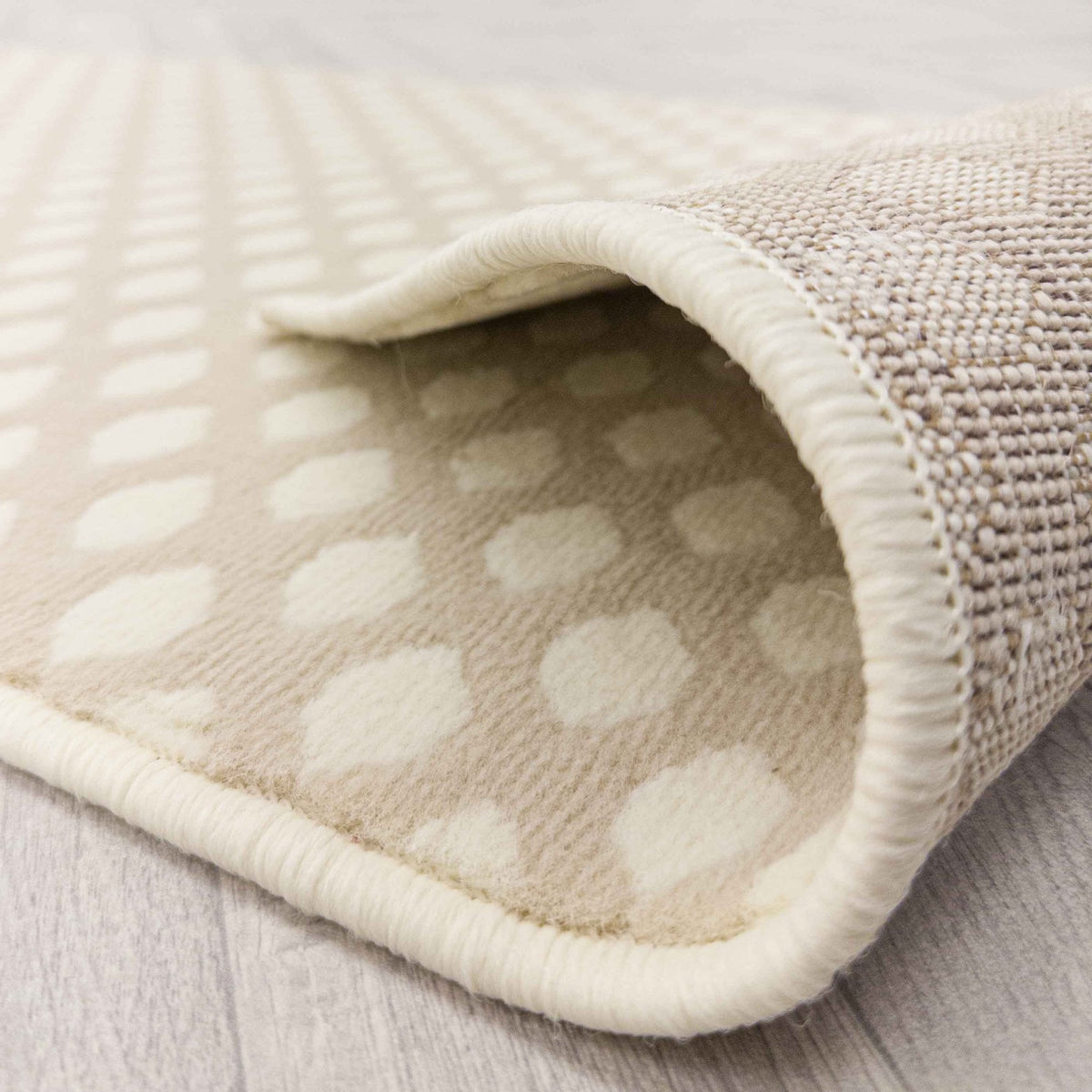Honeycomb Beige Hall Runner