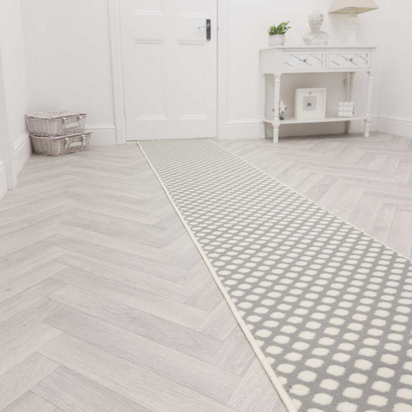 Honeycomb Grey Hall Runner