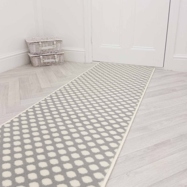 Honeycomb Grey Hall Runner
