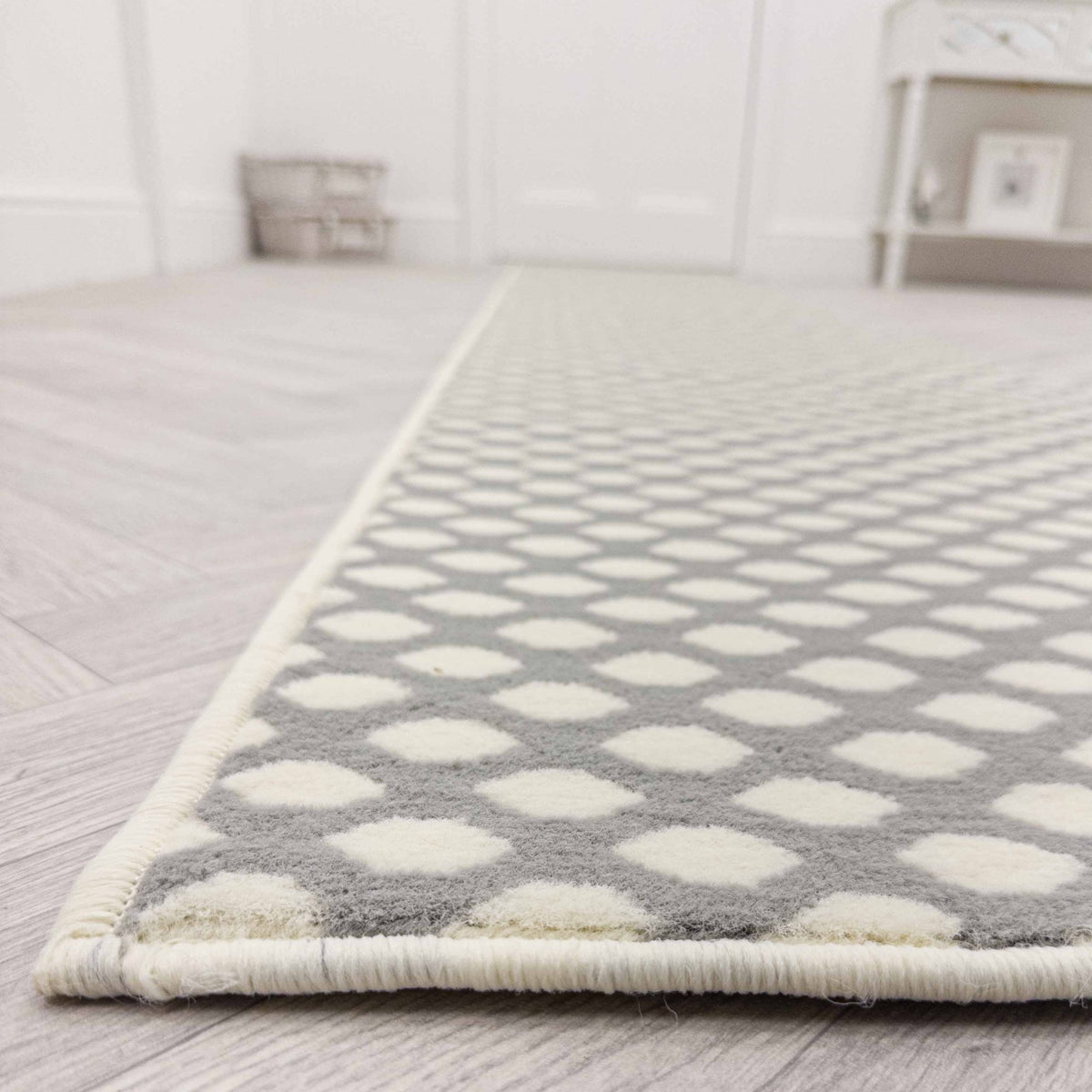 Honeycomb Grey Hall Runner