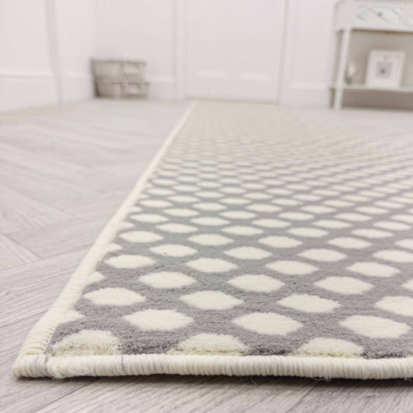 Honeycomb Grey Hall Runner