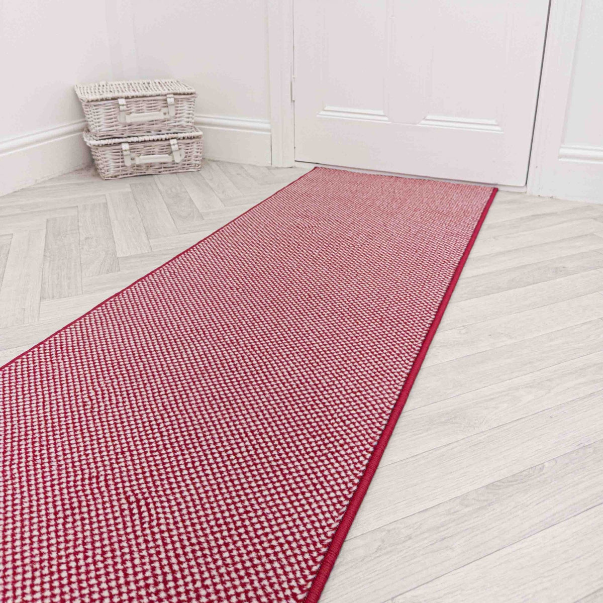 Hazy Red Hall Runner