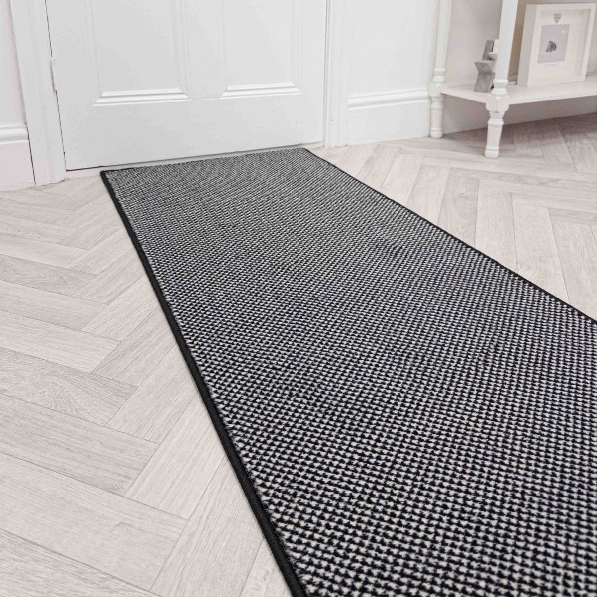 Hazy Black Hall Runner