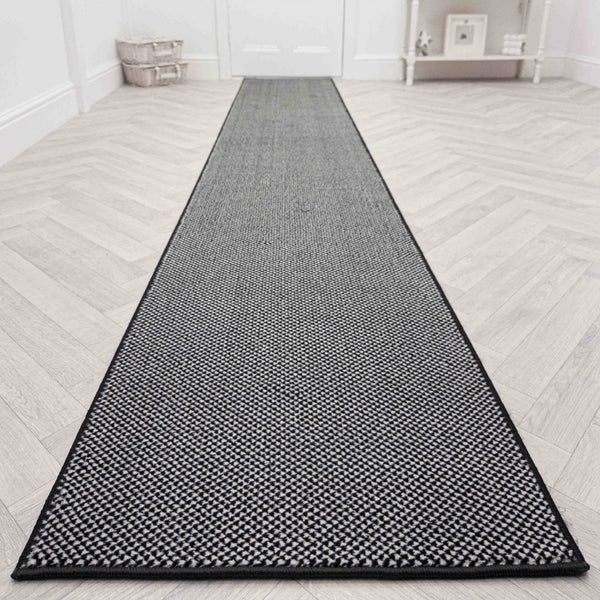 Hazy Black Hall Runner