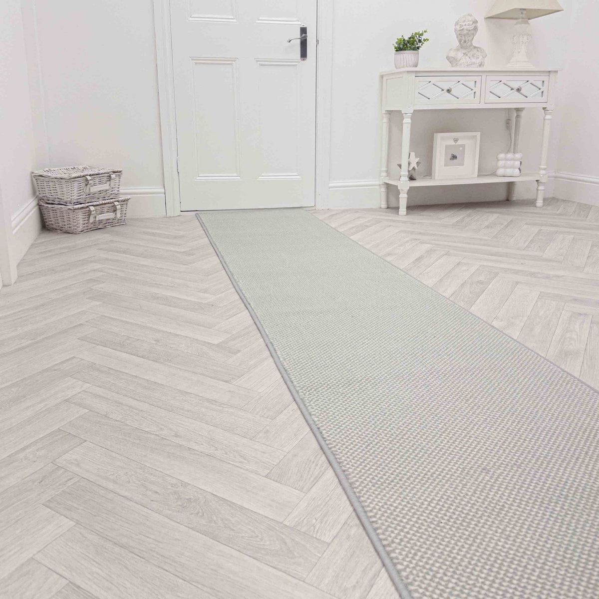 Hazy Grey Hall Runner