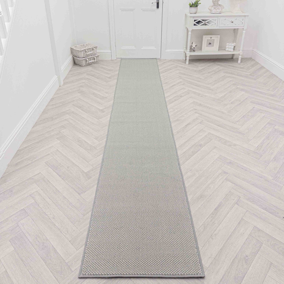 Hazy Grey Hall Runner