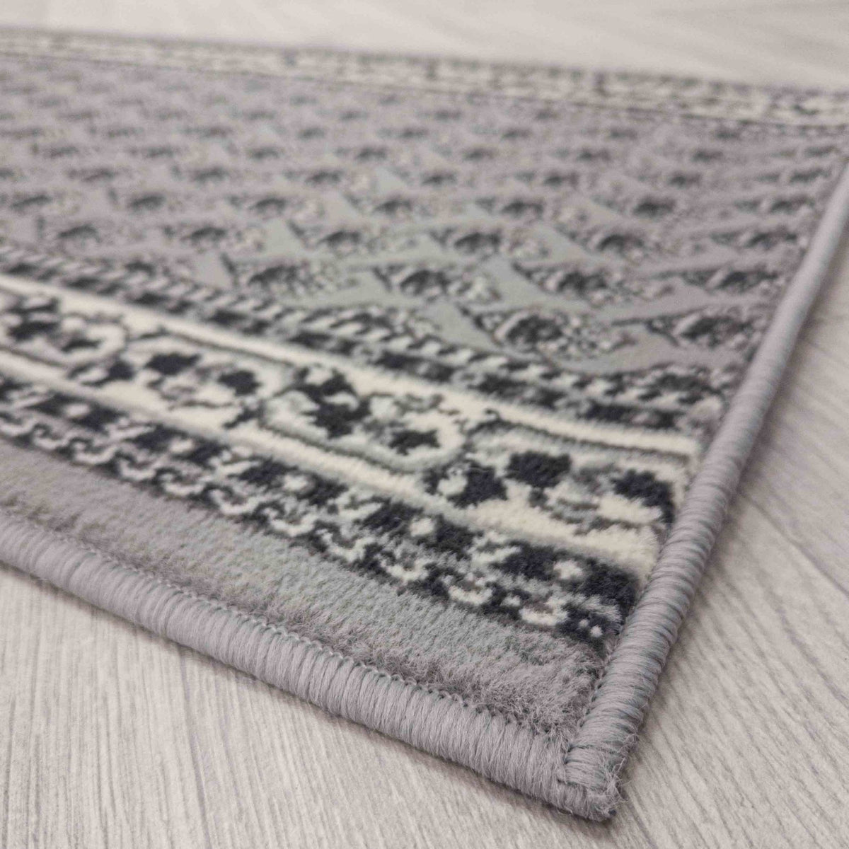 Peacock Gray Rug Runner