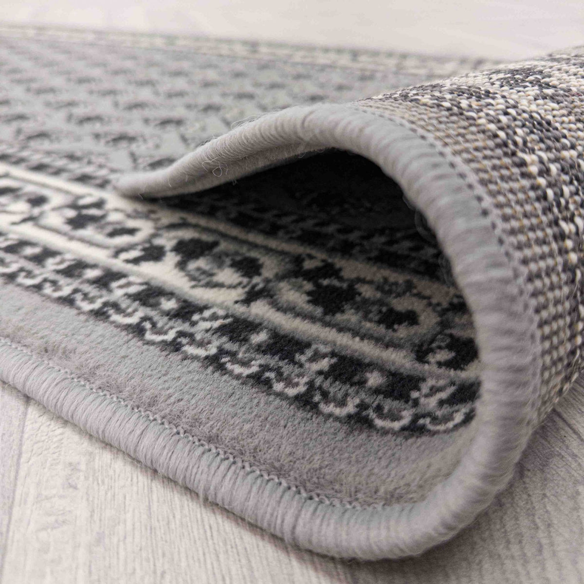 Peacock Gray Rug Runner