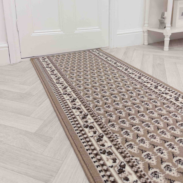 Peacock Beige Hall Runner
