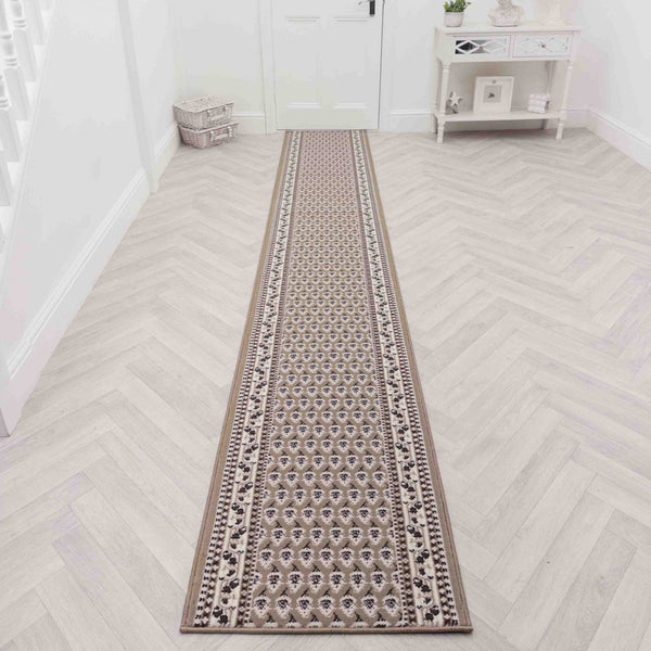 Peacock Beige Hall Runner