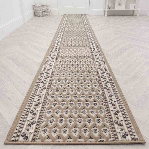 Peacock Beige Hall Runner