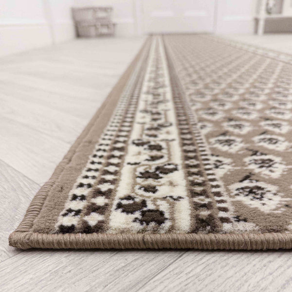 Peacock Beige Hall Runner