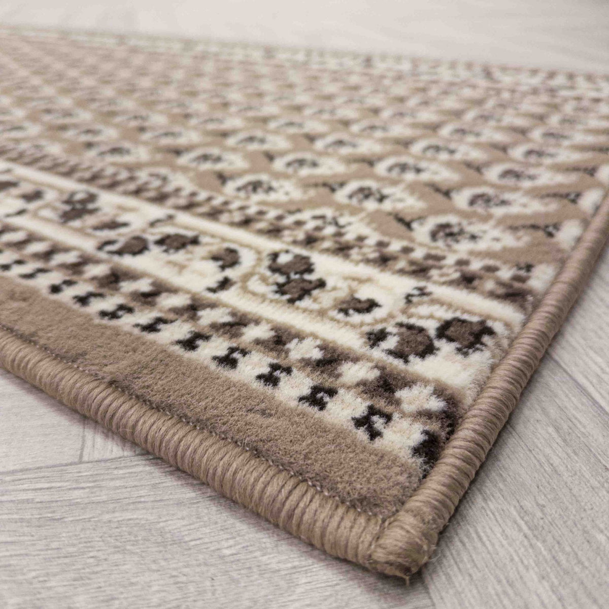 Peacock Beige Hall Runner