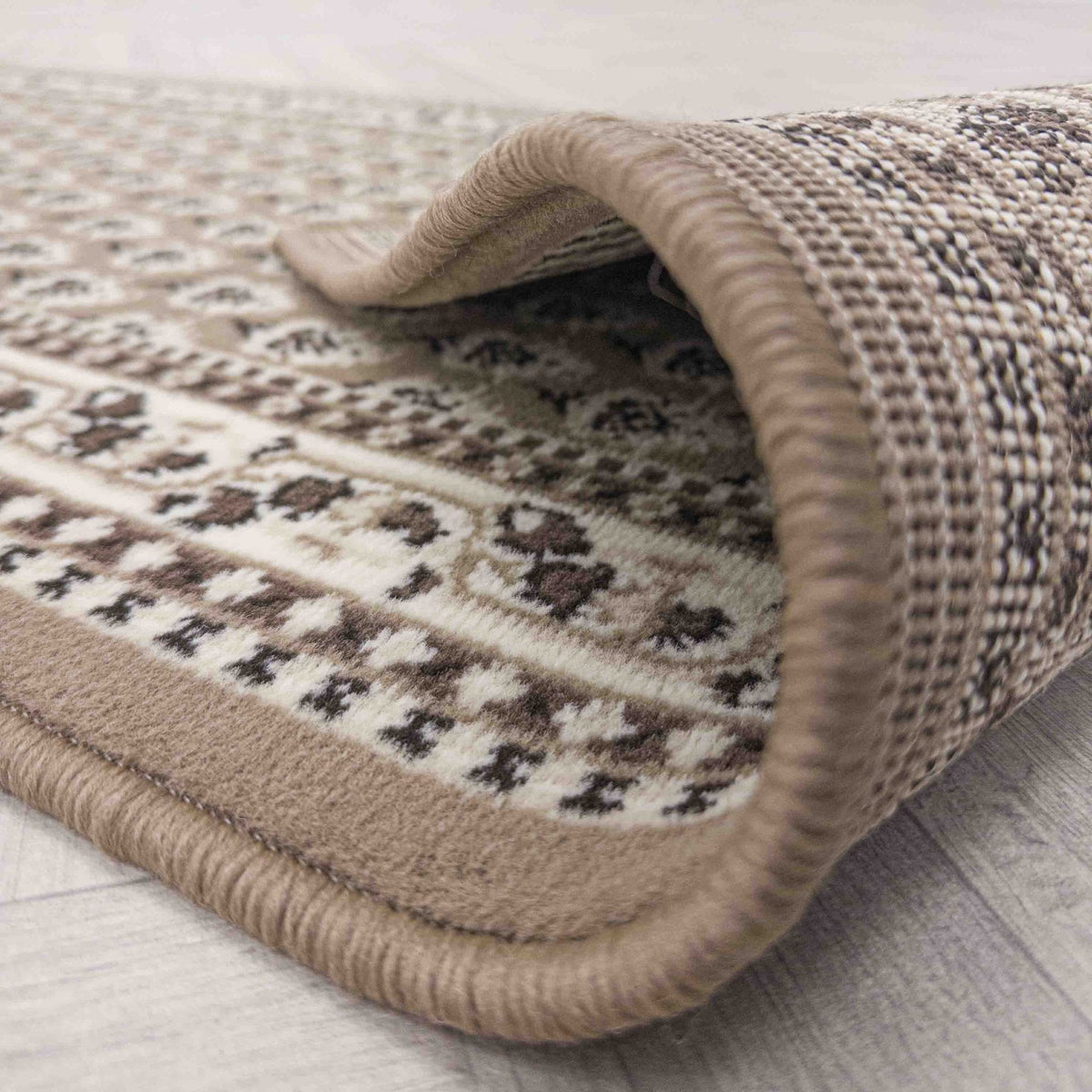 Peacock Beige Hall Runner