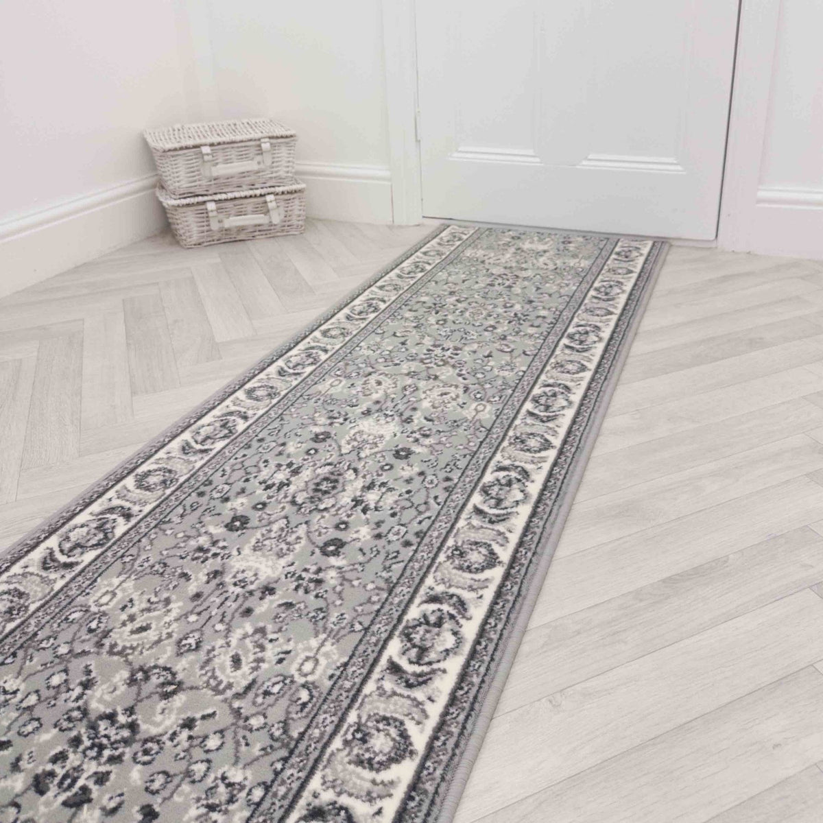 Kashan Grey Hall Runner