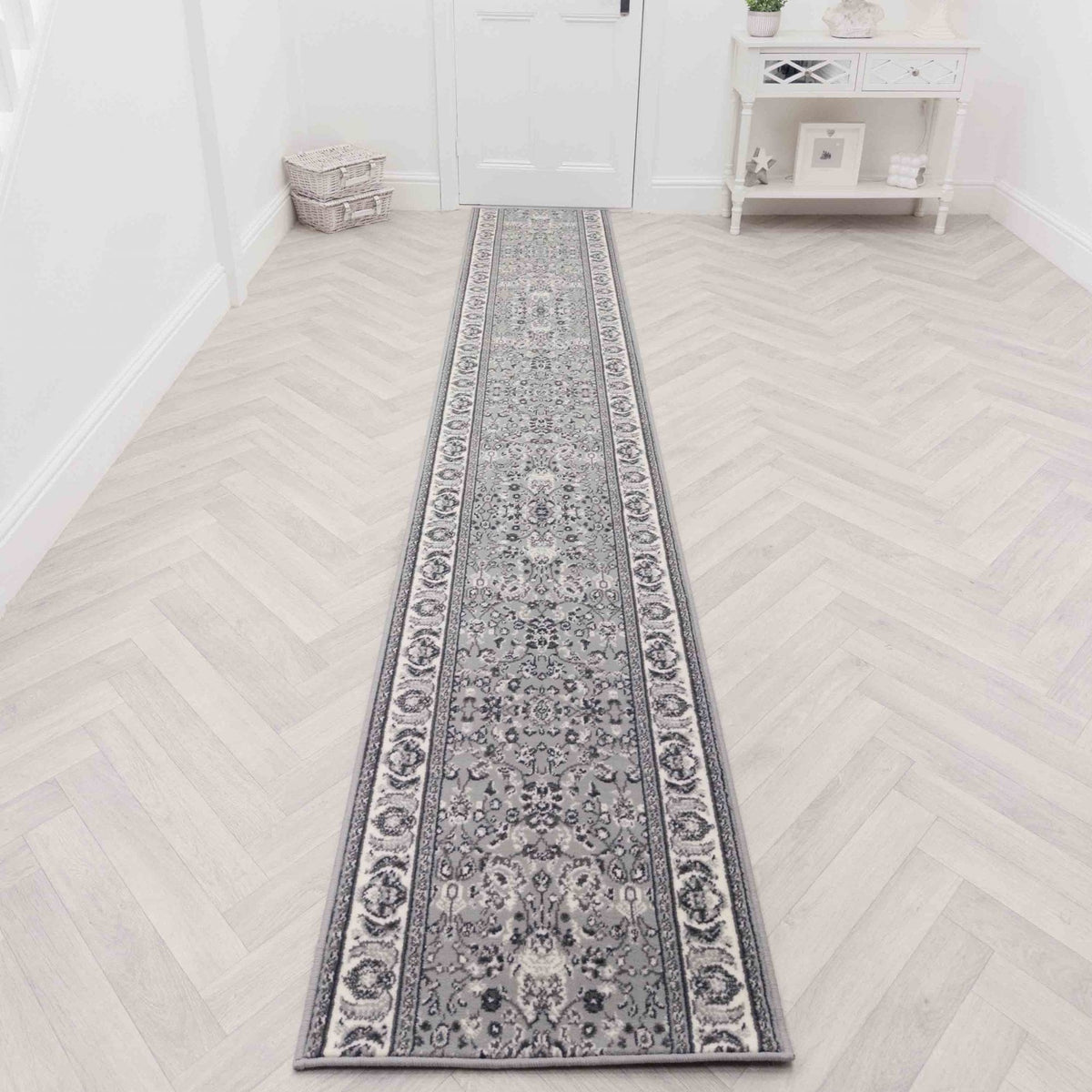 Kashan Grey Hall Runner