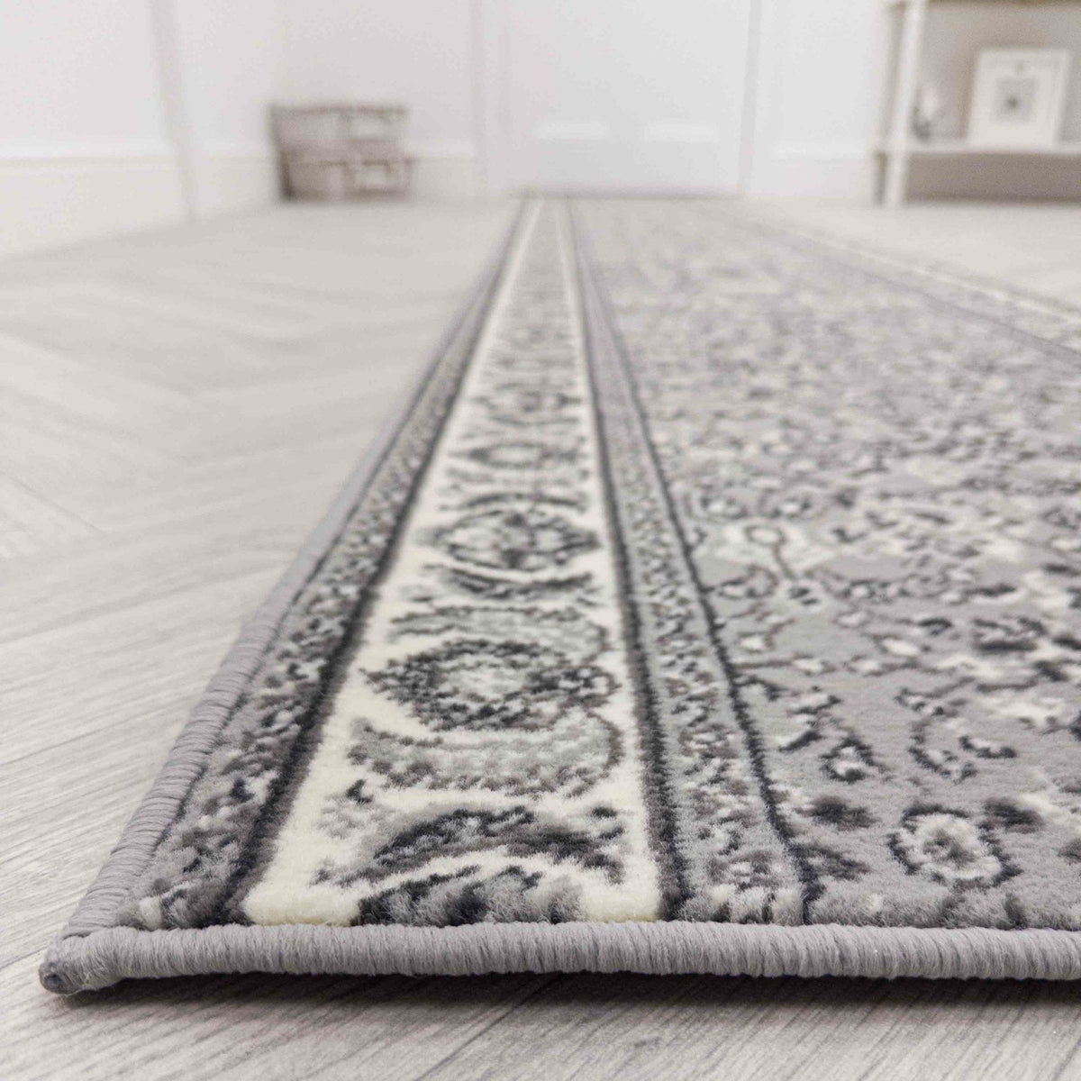 Kashan Grey Hall Runner