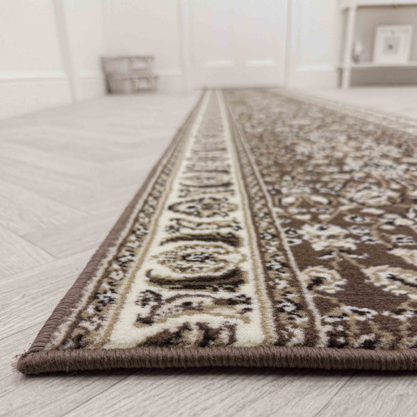 Kashan Brown Rug Runner