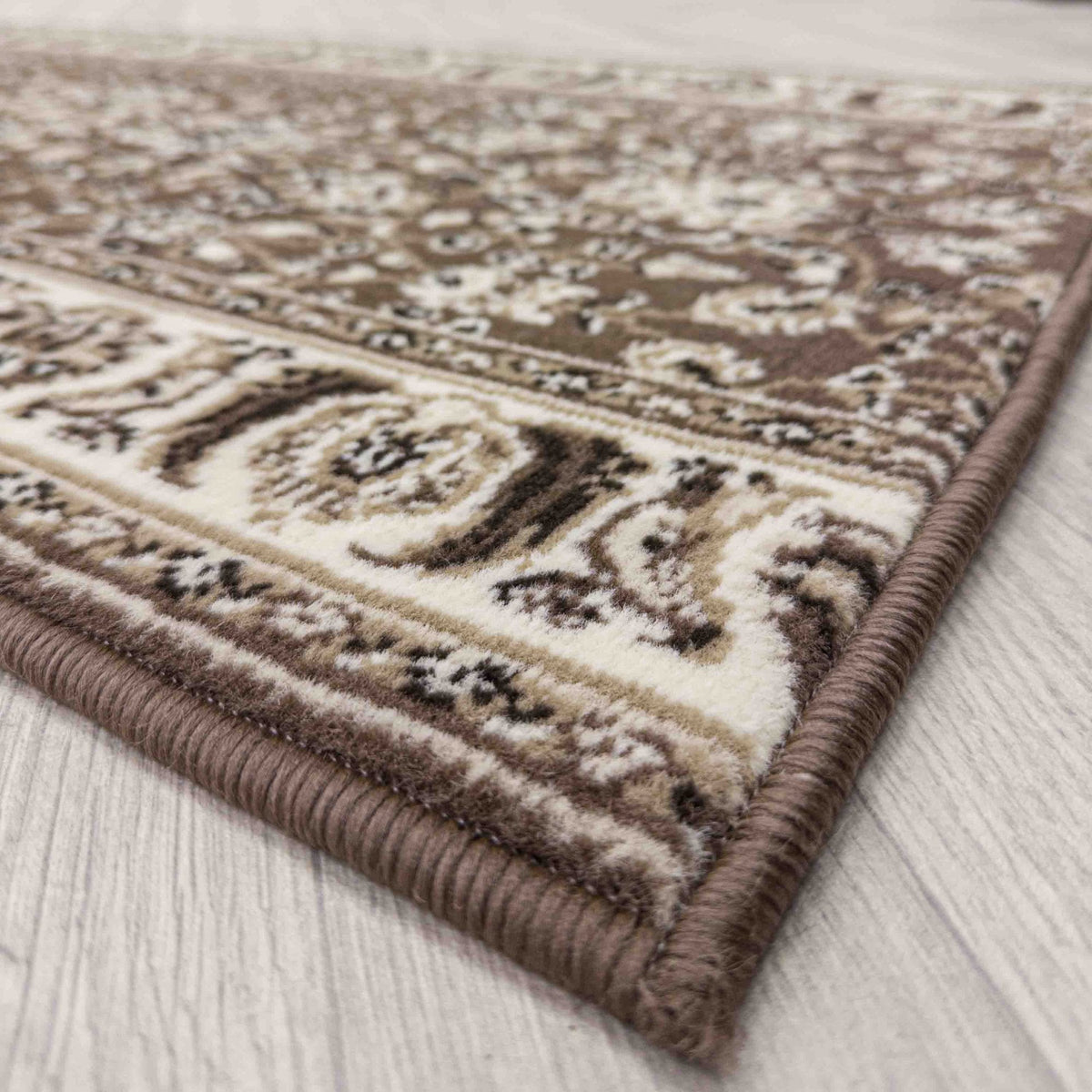Kashan Brown Rug Runner