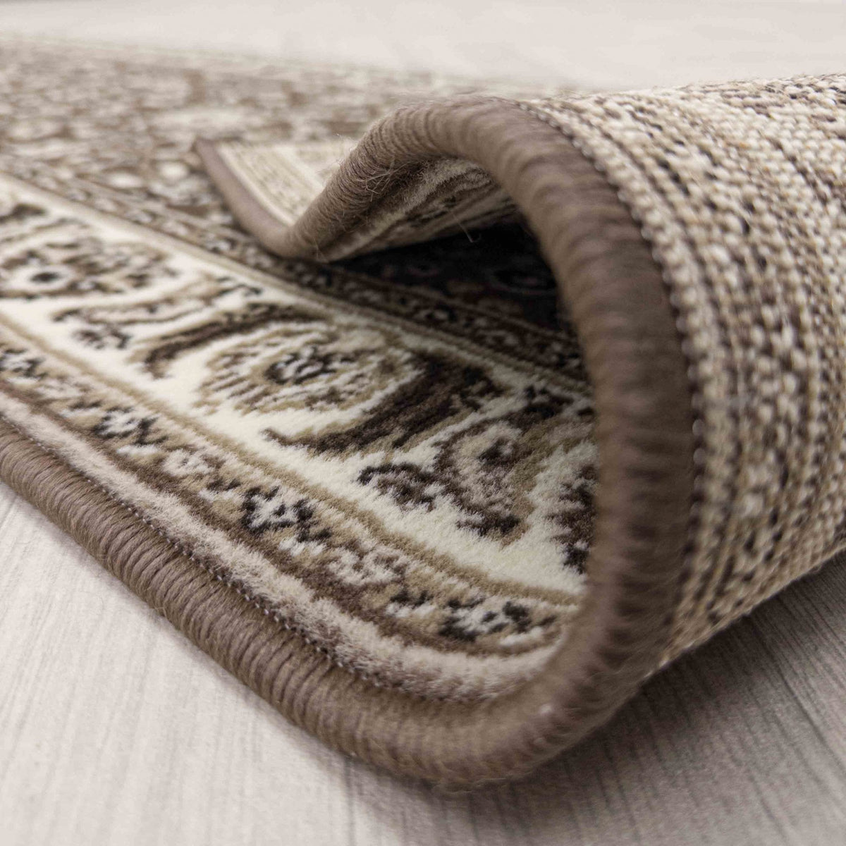 Kashan Brown Rug Runner