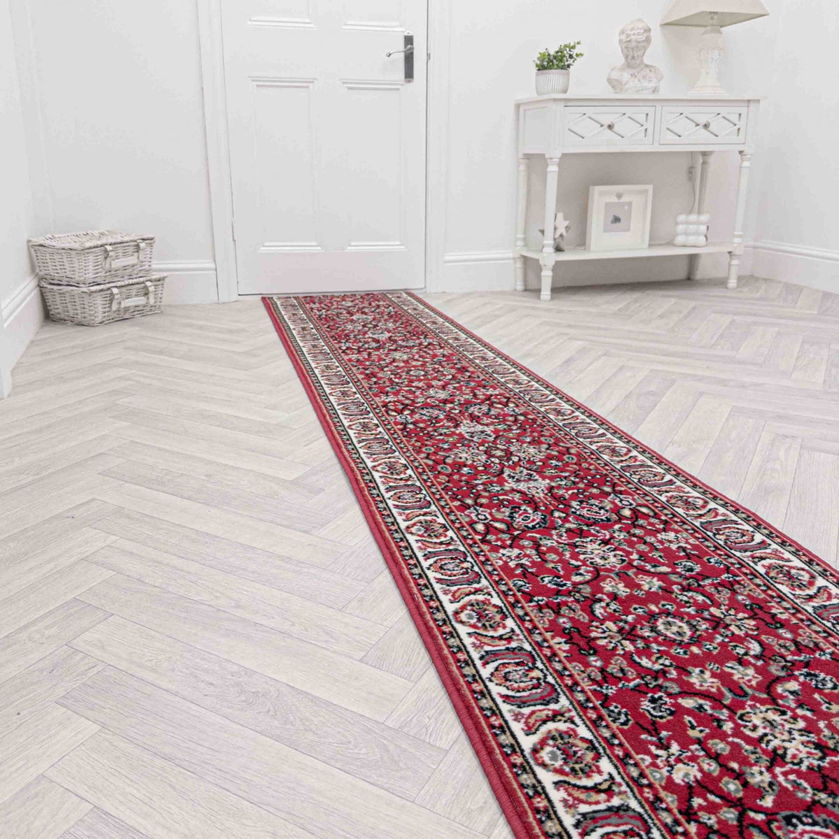 Kashan Red Hall Runner